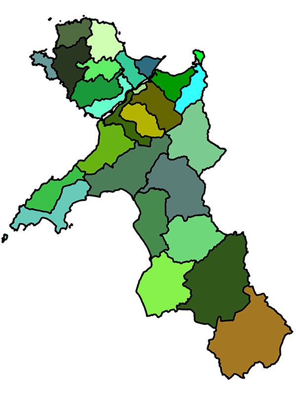Bangor diocese map