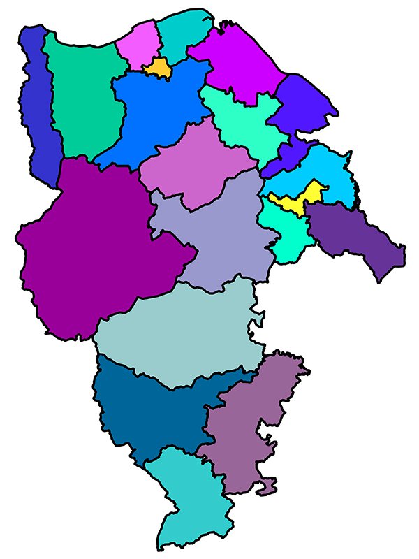 St Asaph diocese map