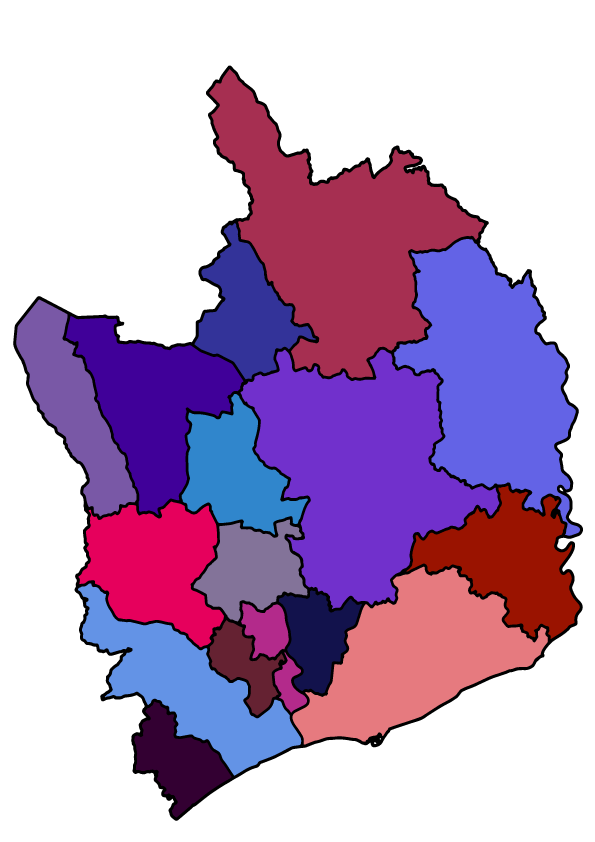 Monmouth Ministry Areas Map